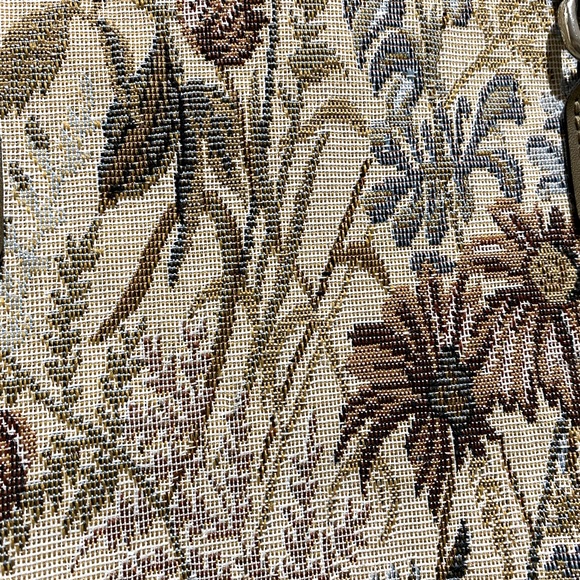 Vintage Jordache Floral Tapestry Weekender Overnight Carry On Bag Tote Travel - Picture 6 of 11